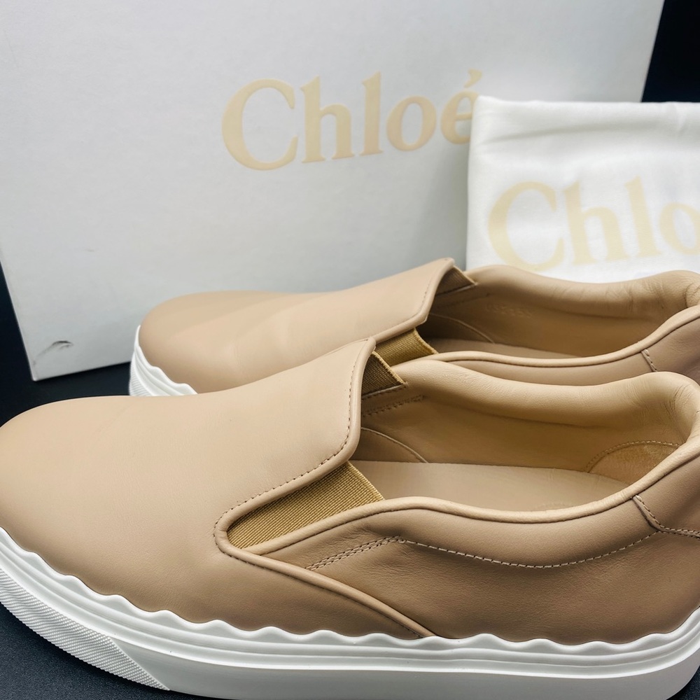 Chloe Women’s Lauren Slip-On Sneakers Size 7 NWB AUTHENTIC - Picture 7 of 10